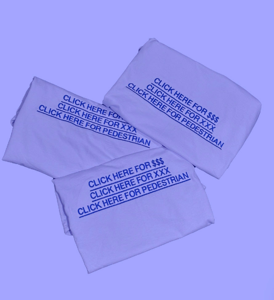CLICK HERE EMBROIDERED TEE