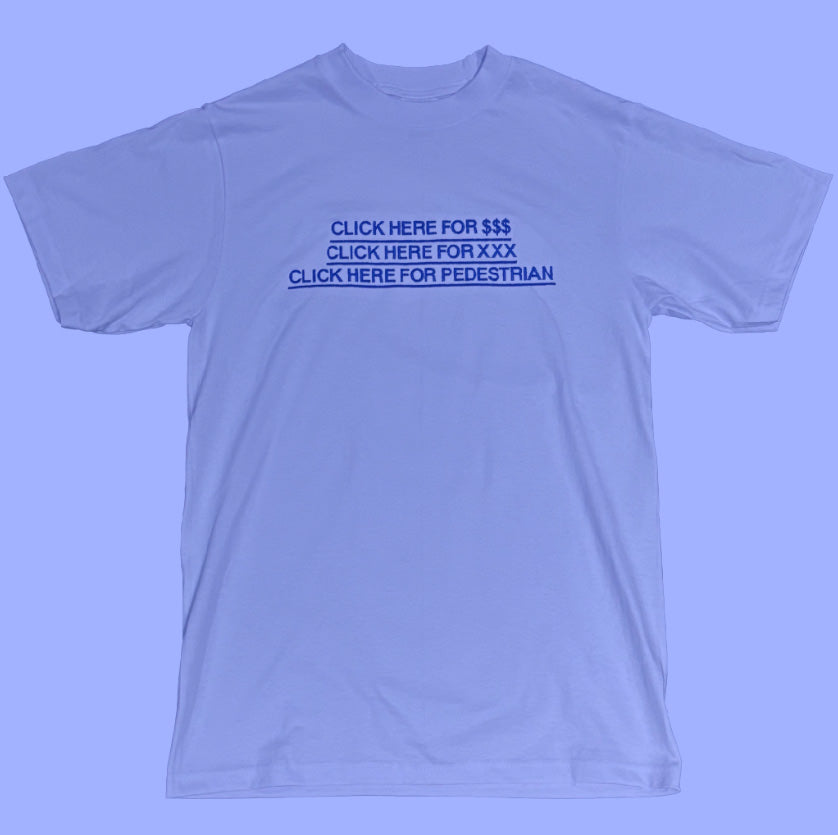 CLICK HERE EMBROIDERED TEE